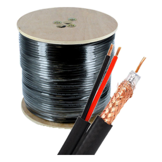 [02069B] BOBINA CABLE COAXIAL RG 59 SIAMESE 95% SHIELD NA 305MTS