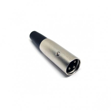 [05136-4] CONECTOR CANON M DE 3 PINES (MICROFONO) PLATA TMC