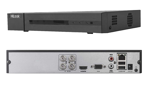 [30000-41] DVR DE 4 CANALES 5MP SATA HASTA 10TB HILOOK DETECCION HUMANA Y VEHICULAR DVR-204Q-M1