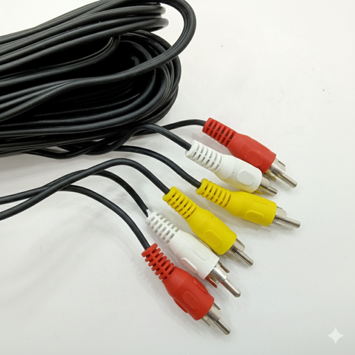 [03146] CABLE RCA DE 3 VIAS 25 PIES DELGADO MIYAKO