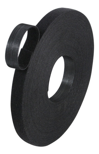 [11833-1] ROLLO VELCRO UNITIRA DE 1/2" NEGRO 75' CON