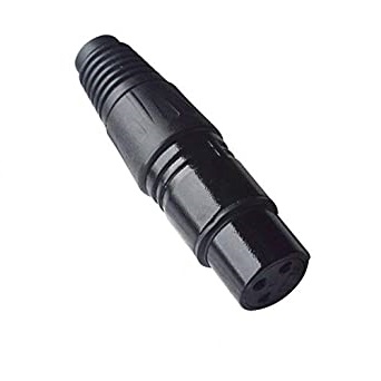 [05135-3] CONECTOR CANON H DE 3 PINES (MICROFONO) NEGRO