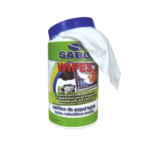 [15051] BOTE TOALLAS SECA DE PAPEL REUTILIZABLE PARA EQUIPOS Y SUPERFICIES 10 UNIDADES