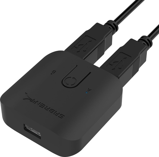 [12843-2] SWITCH MANUAL USB 2.0 PARA 2 COMPUTADORAS A 1 DISPOSITIVO USB 2.0 SABRENT