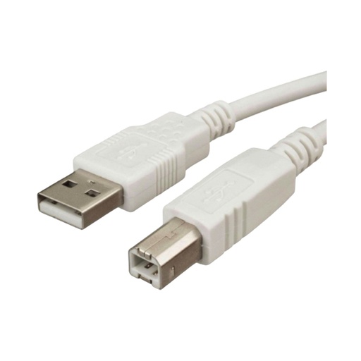 [03007-6] CABLE DE IMPRESORA USB DE 6 PIES BLANCO NA