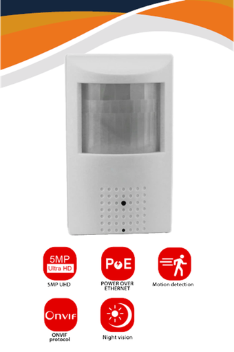 [11162-1] CAMARA OCULTA TIPO SENSOR DE MOVIMIENTO 5MP INTERIOR VISION NOCTURNA SUPRANET