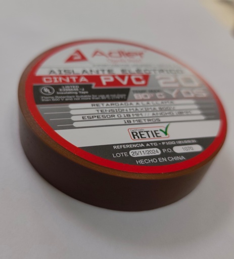 [11018-6] CINTA DE AISLAR ADLER DE 20 YARDAS (18 METROS) CAFE